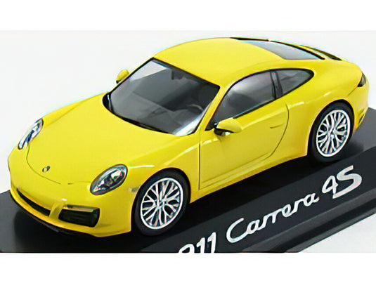 PORSCHE - 911 991 CARRERA 4S 2014 - YELLOW /Minichamps 1/43 ミニカー