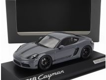 Porscheポルシェ 718 (982) CAYMAN COUPE 2018 - ARCTIC GREY /Minichamps 1/43 ミニカー