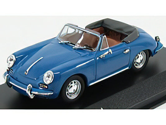 PORSCHE - 356C CABRIOLET 1963 - BLUE /Minichamps 1/43 ミニカー