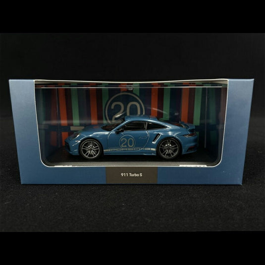 Porscheポルシェ 911 Turbo S Type 992 2021 20th Anniversary China Oslo Blue 1/43 Minichampsミニチャンプス WAP0209050N001 特注 ミニカー