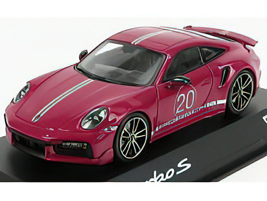 PORSCHE - 911 992 TURBO S COUPE N 20 CHINA 20th ANNIVERSARY 2020 - STAR RUBY /Minichamps 1/43 ミニカー