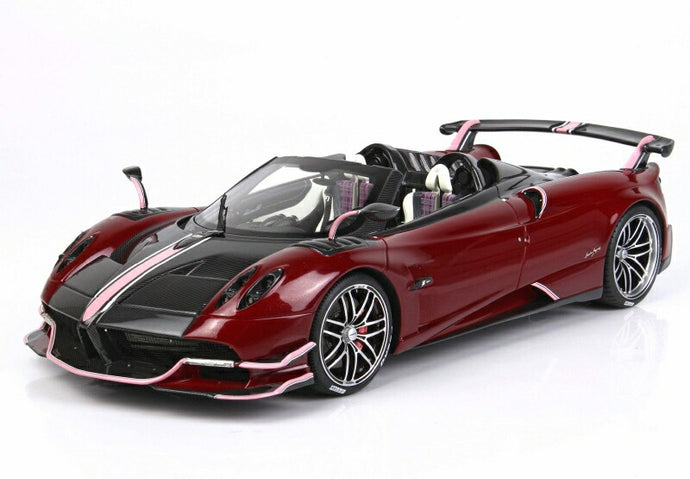 PAGANI | HUAYRA BC ROADSTER 2017 - CON VETRINA - WITH SHOWCASE | RED MET /BBR 1/18 ミニカー