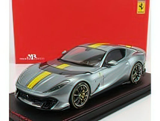 FERRARIフェラーリ - 812 COMPETIZIONE 2021 - CON VETRINA  GRIGIO COBUM - GREY MET /MRコレクション 1/18 ミニカー