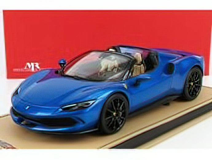 FERRARIフェラーリ - 296 GTS SPIDER OPEN ROOF 2022 - BLU CORSA - BLUE MET /MRコレクション 1/18 ミニカー