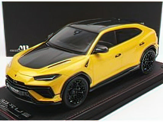LAMBORGHINIランボルギーニ URUS PERFORMANTE 2022 - CON VETRINA - WITH SHOWCASE - GIALLO INTI - YELLOW MET BLACK /MRコレクション 1/18 ミニカー