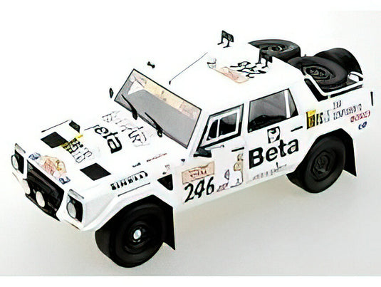【予約】2023年発売予定LAMBORGHINI - LM002 PICK-UP N 246 RALLY PARIS DAKAR 1988 A.BARENGHI - T.RAMU - WHITE /TOPMARQUES 1/18 ミニカー