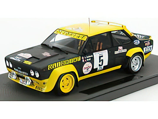 FIAT - 131 ABARTH N 5 WINNER RALLY TOUR DE CORSE 1977 B.DARNICHE - A.MAHE - BLUE YELLOW /TOPMARQUES 1/18 ミニカー