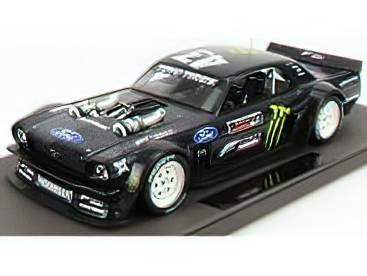 FORD USA - MUSTANG HOONIGAN N 43 COUPE 1965 KEN BLOCK - EDITION 2020 - BLACK WHITE /TOPMARQUES  1/18 ミニカー