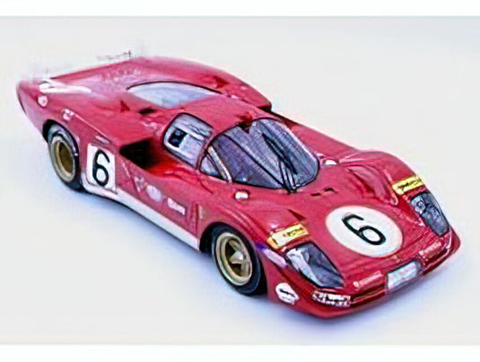 【予約】12月以降発売予定FERRARIフェラーリ 512S TEAM SEFAC SPA FERRARI N 6 24h LE MANS 1970 IGNAZIO GIUNTI - NINO VACCARELLA - RED /TOPMARQUES  1/18 ミニカー