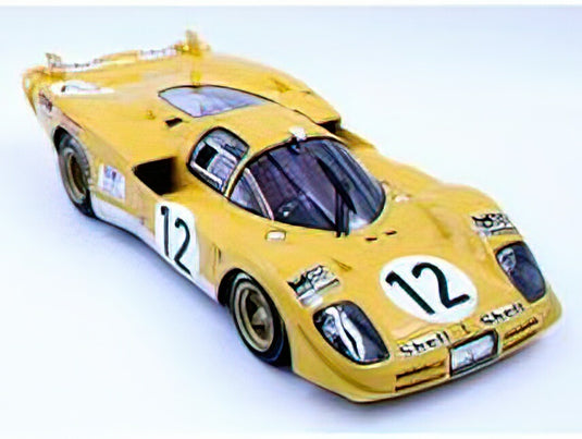 【予約】12月以降発売予定FERRARIフェラーリ 512S TEAM ECURIE FRANCORCHAMPS N 12 5th 24h LE MANS 1970 HUGHES DE FIERLAND - ALISTAIR WALKER - YELLOW /TOPMARQUES  1/18 ミニカー