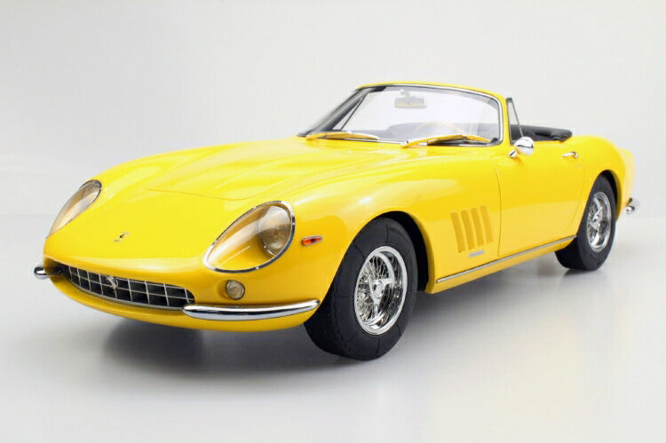 ギャラリービューアに画像をロードする, FERRARIフェラーリ 275 GTB/4 NART SPIDER 1967 yellow /Top Marques 1/12 ミニカー
