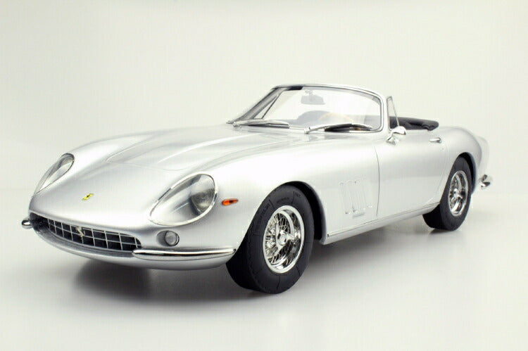 ギャラリービューアに画像をロードする, FERRARIフェラーリ 275 GTB/4 NART SPIDER 1967 silver /Top Marques 1/12 ミニカー
