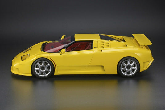 BUGATI - EB110 SS 1994 - YELLOW /TOPMARQUES COLLECTION 1/12 ミニカー