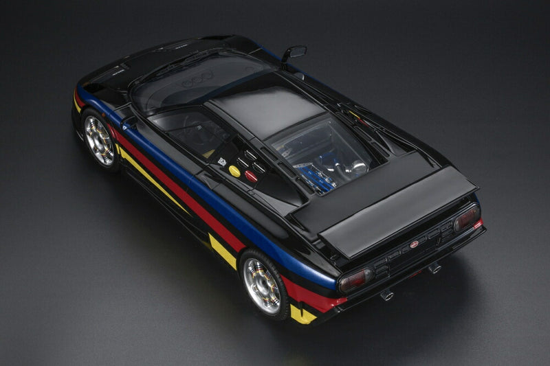 ギャラリービューアに画像をロードする, BUGATI - EB110 SS 1994 - BLACK /TOPMARQUES COLLECTION 1/12 ミニカー
