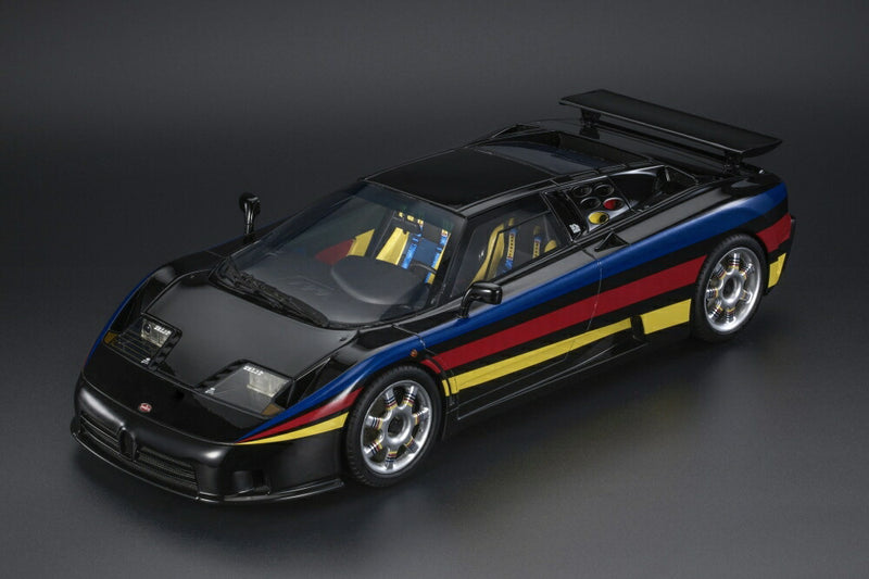 ギャラリービューアに画像をロードする, BUGATI - EB110 SS 1994 - BLACK /TOPMARQUES COLLECTION 1/12 ミニカー
