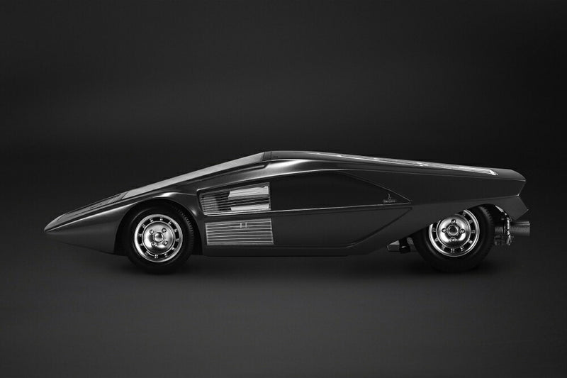 ギャラリービューアに画像をロードする, LANCIA - STRATOS ZERO CONCEPT 1970 - BLACK /TOPMARQUES COLLECTION 1/12 ミニカー
