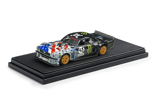 FORD USA - MUSTANG 1965 HOONIGAN V2 N 43 PIKES PEAK 2018 KEN BLOCK - WHITE GREY BLACK /TOPMARQUES COLLECTION 1/43 ミニカー
