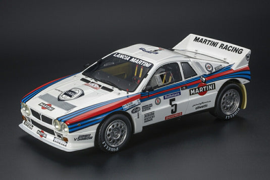 【予約】12月以降発売予定LANCIA - 037 MARTINI RACING N 5 WINNER RALLY TOUR DE CORSE 1984 MARKKU ALEN - ILKKA KIVIMAKI - WHITE  /TOPMARQUES COLLECTION 1/12 ミニカー