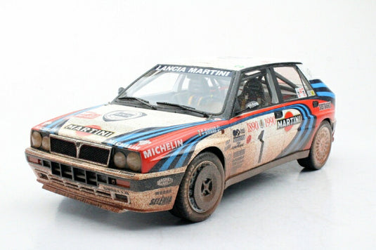 【予約】11月以降発売予定LANCIA DELTA HF INTEGRALE MARTINI 16V DIRTY VERSION N 1 RALLY MONTECARLO 1990 M.BIASION  T.SIVIERO  /Top Marques 1/12 ミニカー