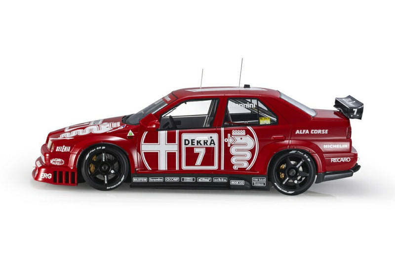 ギャラリービューアに画像をロードする, 【予約】12月以降発売予定ALFA ROMEO - 155 V6 TI N 7 DTM SEASON 1993 ALESSANDRO NANNINI - RED WHITE  /TOPMARQUES COLLECTION 1/12 ミニカー
