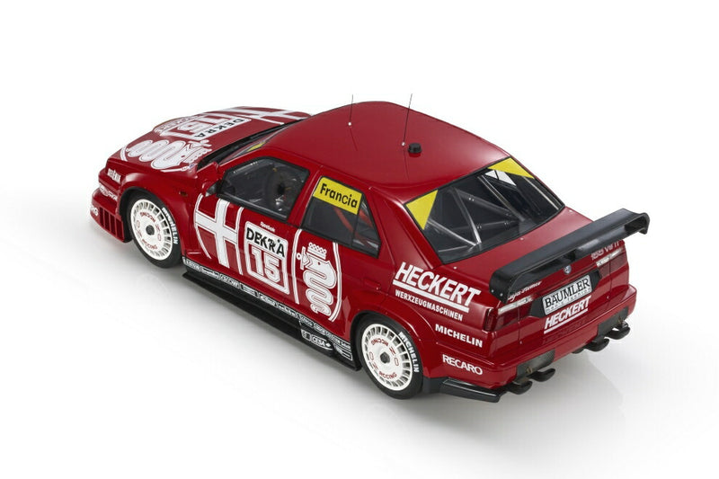 ギャラリービューアに画像をロードする, 【予約】12月以降発売予定ALFA ROMEO - 155 V6 TI N 15 DTM SEASON 1993 GIORGIO FRANCIA - RED WHITE  /TOPMARQUES COLLECTION 1/12 ミニカー

