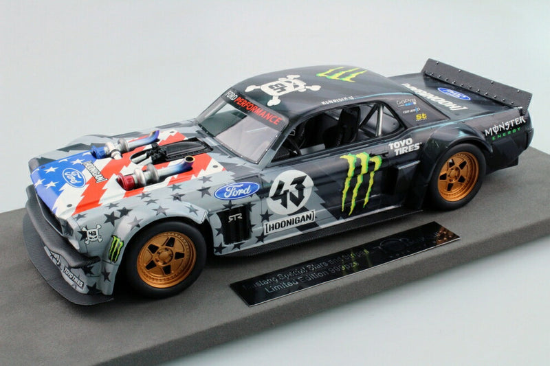 ギャラリービューアに画像をロードする, 【予約】12月以降発売予定FORD USA - MUSTANG HOONIGAN V2 N 43 PIKES PEAK 1965 KEN BLOCK - WHITE GREY BLACK  /TOPMARQUES COLLECTION 1/18 ミニカー
