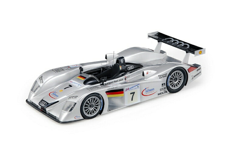ギャラリービューアに画像をロードする, 【予約】2021年1月以降発売予定Audi R8 Le Mans 2000 3.6L TURBO V8 TEAM AUDI SPORT JOEST N 7 3rd 24h LE MANS 2000 M.ALBORETO - R.CAPELLO - C.ABT - SILVER BLACK  /TOPMARQUES 1/18  ミニカー
