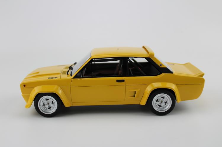 Fiat 131 Abarth 1977 plain yellow /TOPMARQUES 1/18  ミニカー