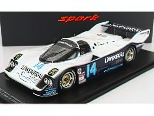 PORSCHEポルシェ 962C TEAM HOLBERT RACING N 14 WINNER 24h DAYTONA 1986 A.HOLBERT - D.BELL - A.UNSER Jr. - CON VETRINA  SPECIAL BOX - WHITE BLUE /Sparkスパーク 1/18 ミニカー