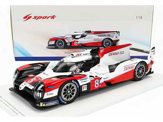 TOYOTA - TS050 2.4L HYBRID TURBO V6 TEAM TOYOTA GAZOO RACING N 8 WINNER 24h LE MANS 2020 S.BUEMI - B.HARTLEY - K.NAKAJIMA - RED WHITE /スパーク 1/18 ミニカー