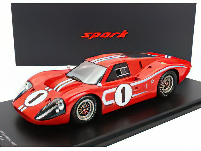 FORD USA - GT40 MKIV 7.0L V8 TEAM SHELBY AMERICAN INC. N 1 WINNER 24h LE MANS 1967 A.J.FOYT - D.GURNEY  SPECIAL BOX - RED WHITE /スパーク 1/18 ミニカー
