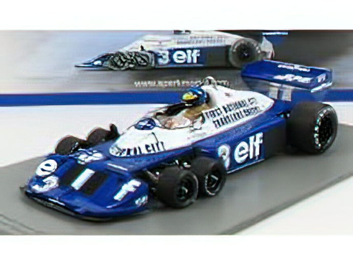 TYRRELLティレル - F1 P34 ELF N 3 6th ITALIAN GP MONZA 1977 R.PETERSON - BLUE WHITE /Sparkスパーク 1/18 ミニカー