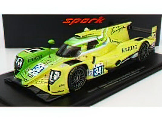 ORECA - GIBSON 07 GK428 4.2L V8 TEAM INTER EUROPOL COMPETITION N 34 24h LE MANS 2022 J.SMIECHOWSKI - A.BRUNDLE - E.GUTIERREZ - CON VETRINA  SPECIAL BOX - LIGHT GREEN YELLOW /Sparkスパーク 1/18 ミニカー