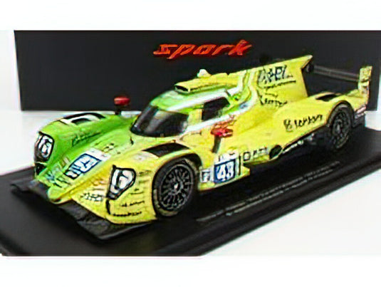 ORECA - GIBSON 07 GK428 4.2L V8 TEAM INTER EUROPOL COMPETITION N 43 24h LE MANS 2022 D.HEINMEIER-HANSSON - F.SCHERER - P.FITTIPALDI - CON VETRINA  SPECIAL BOX - LIGHT GREEN YELLOW /Sparkスパーク 1/18 ミニカー