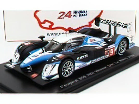 PEUGEOT - 908 HDI FAP 5.5L TURBO V12 TEAM PEUGEOT SPORT TOTAL N 9 WINNER 24h LE MANS 2009 D.BRABHAM - M.GENE - A.WURZ - BLACK BLUE SILVER /Sparkスパーク 1/43ミニカー