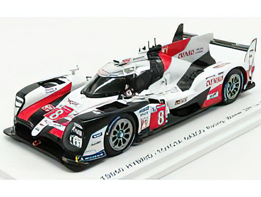 TOYOTAトヨタ TS050 HYBRID TEAM TOYOTA GAZOOO RACING N 8 WINNER 24h LE MANS 2019 S.BUEMI - K.NAKAJIMA - F.ALONSO - WHITE RED BLACK  /SPARK  1/43 ミニカー