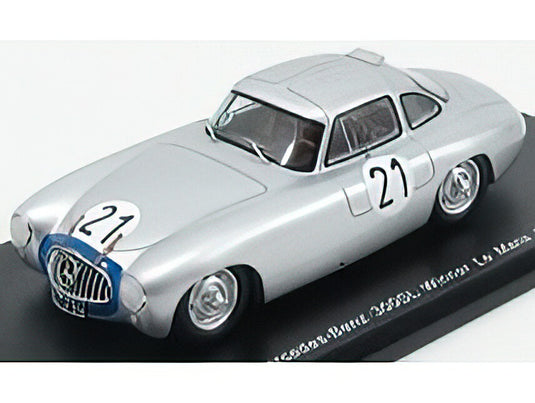 MERCEDES BENZ - 300SL TEAM DAIMLER-BENZ A.G. N 21 WINNER LE MANS 1952 H.LANG - F.RIESS - SILVER  /SPARK  1/43 ミニカー