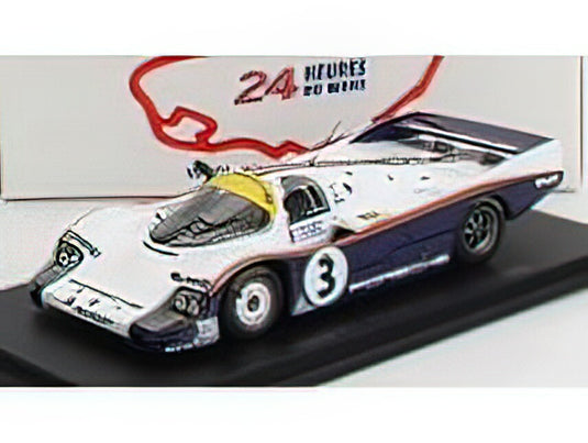 PORSCHEポルシェ 956L 2.6L TURBO TEAM ROTHMANS PORSCHE N 3 WINNER 24h LE MANS 1983 A.HOLBERT - H.HAYWOOD - V.SCHUPPAN - WHITE BLUE /Sparkスパーク 1/43ミニカー