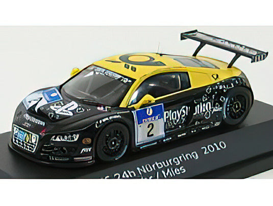 AUDIアウディ R8 LMS N 2 24h ADAC NURBURGRING 2010 ABT - COLLARD - LUHR - MIES - BLACK YELLOW  /SPARK  1/43 ミニカー