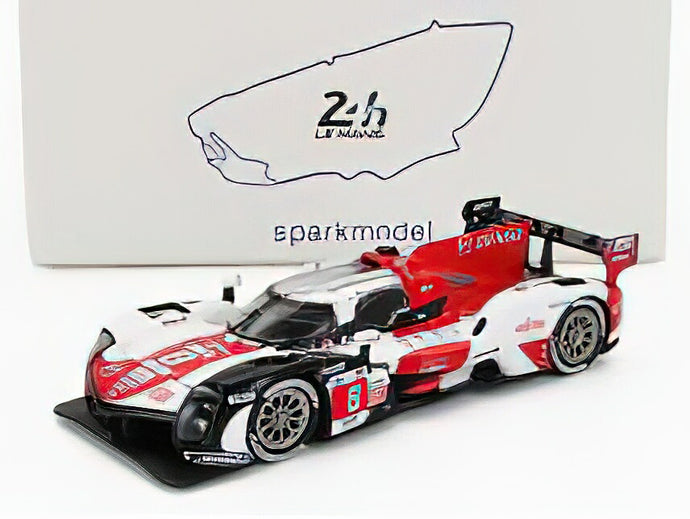 TOYOTA - GR010 3.5L TURBO HYBRID V6 TEAM TOYOTA GAZOO RACING N 8 WINNER 24h LE MANS 2022 S.BUEMI - B.HARTLEY - R.HIRAKAWA - WHITE RED GREY /スパーク 1/87 ミニカー