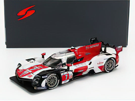 TOYOTA - GR010 3.5L TURBO HYBRID V6 TEAM TOYOTA GAZOO RACING N 7 2nd 24h LE MANS 2022 M.CONWAY - K.KOBAYASHI - J.M.LOPEZ - WHITE RED GREY /スパーク 1/87 ミニカー