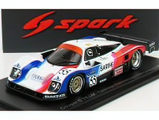 COURAGE - COUGAR C28LM 3.0L TEAM COURAGE COMPETITION N 55 24h LE MANS 1992 L.ROBERT - P.FABRE - M.BRAND - WHITE ORANGE BLUE /Sparkスパーク 1/43 ミニカー