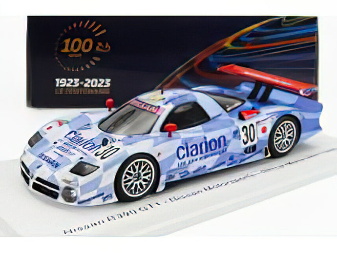 NISSAN - R390 GT1 3.5L TURBO TEAM NISSAN MOTORSPORT N 30 24h LE MANS 1998 M.KRUMM - J.NIELSEN - F.LAGORCE - LIGHT BLUE WHITE /スパーク 1/43 ミニカー