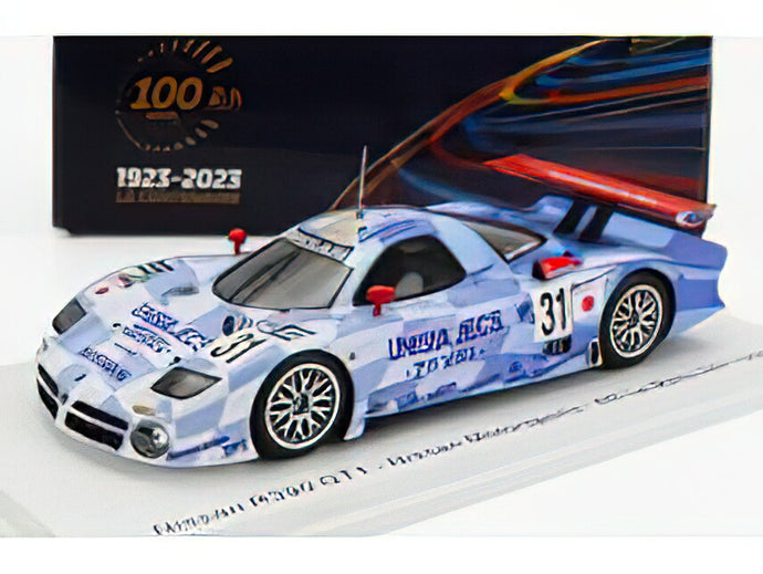 NISSAN - R390 GT1 3.5L TURBO TEAM NISSAN MOTORSPORT N 31 24h LE MANS 1998 A.MONTERMINI - E.COMAS - J.LAMMERS - LIGHT BLUE WHITE /スパーク 1/43 ミニカー