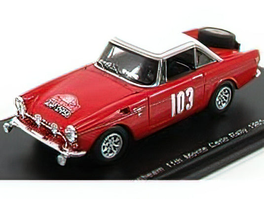 SUNBEAM - ALPINE N 103 RALLY MONTECARLO 1965 A.COWAN - R.TURVEY - RED WHITE /Sparkスパーク 1/43 ミニカー