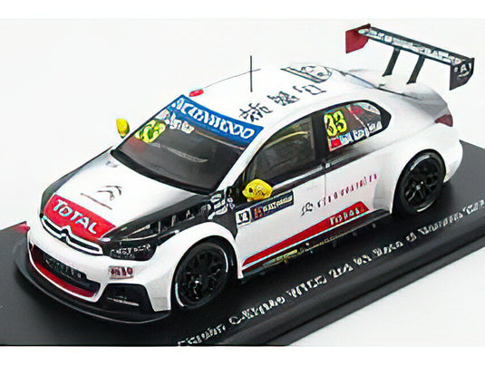 CITROEN - C-ELYSEE WTCC N 33 2nd R1 RACE OF MAROCCO 2015 MA QING HUA - WHITE BLACK  /SPARK  1/43 ミニカー