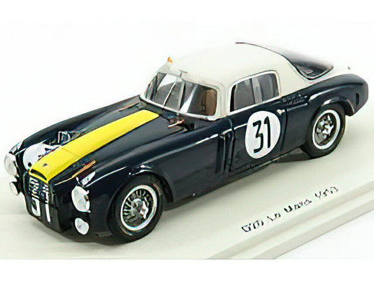 LANCIA - D20 2.7L V6 TEAM SCUDERIA LANCIA N 31 24h LE MANS 1953 R.MANZON - L.CHIRON - BLUE WHITE YELLOW  /SPARK  1/43 ミニカー