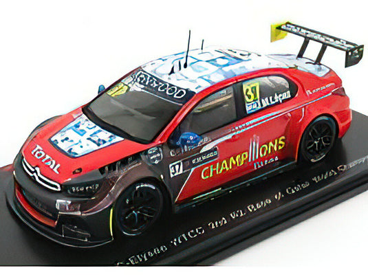 CITROEN - C-ELYSEE WTCC N 37 3rd R2 RACE OF QATAR 2016 JOSE MARIA LOPEZ - RED  /SPARK  1/43 ミニカー