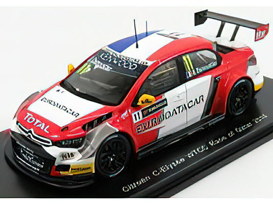 CITROEN - C-ELYSEE WTCC N 11 R2 RACE OF QATAR 2016 GREGOIRE DEMOUSTIER - RED WHITE  /SPARK  1/43 ミニカー