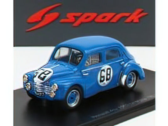 RENAULT - 4CV 1063 747cc S4 TEAM RNU RENAULT N 68 24h LE MANS 1952 E.DE REGIBUS - M.PORTA - BLUE /Sparkスパーク 1/43 ミニカー